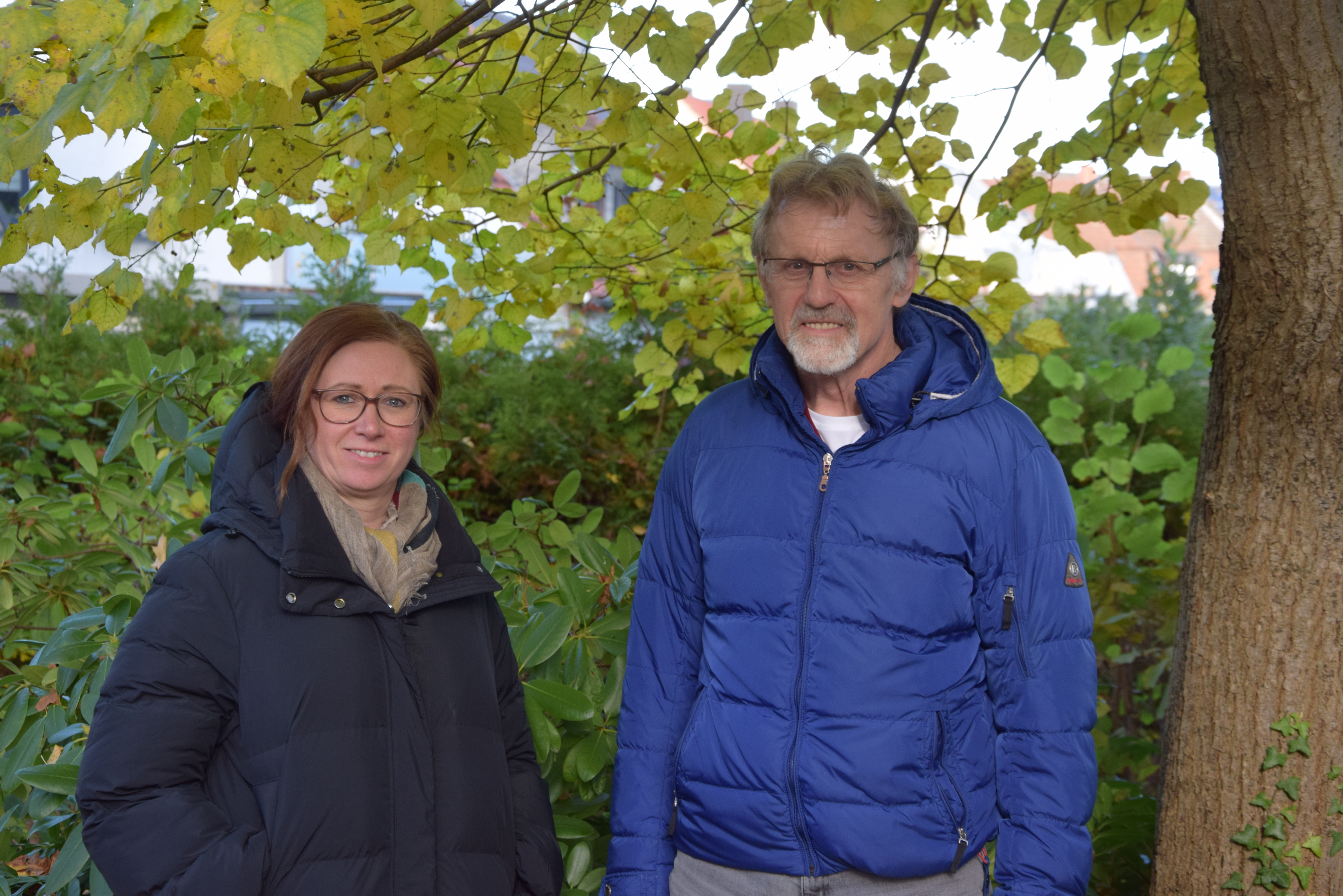 Meinolf Moldenhauer als Ehrenamtlicher und Melanie Franke von In Via